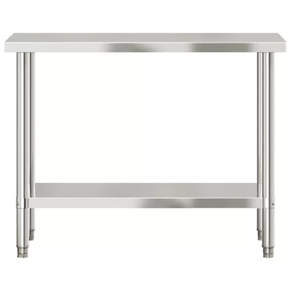 rozsdamentes acél konyhai munkaasztal 110 x 55 x 85 cm