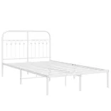 fehér fém ágykeret fejtámlával 120 x 200 cm