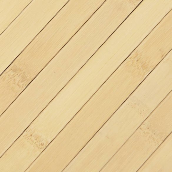 négyszögletű világos természetes bambusz szőnyeg 60 x 100 cm