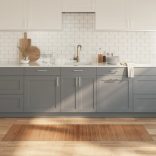 négyszögletű természetes bambusz szőnyeg 60 x 200 cm