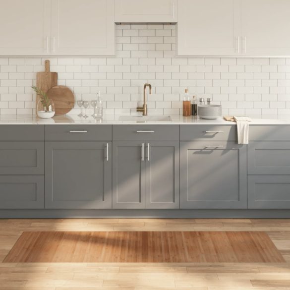 négyszögletű természetes bambusz szőnyeg 60 x 200 cm