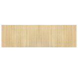 négyszögletű világos természetes bambusz szőnyeg 60 x 200 cm