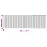 négyszögletű világos természetes bambusz szőnyeg 60 x 200 cm