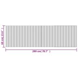 négyszögletű sötétbarna bambusz szőnyeg 60 x 200 cm