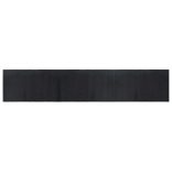 négyszögletű fekete bambusz szőnyeg 60 x 300 cm