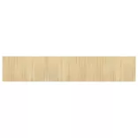 négyszögletű világos természetes bambusz szőnyeg 60 x 300 cm