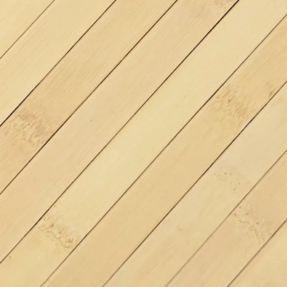 négyszögletű világos természetes bambusz szőnyeg 60 x 300 cm