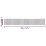 négyszögletű barna bambusz szőnyeg 60 x 400 cm