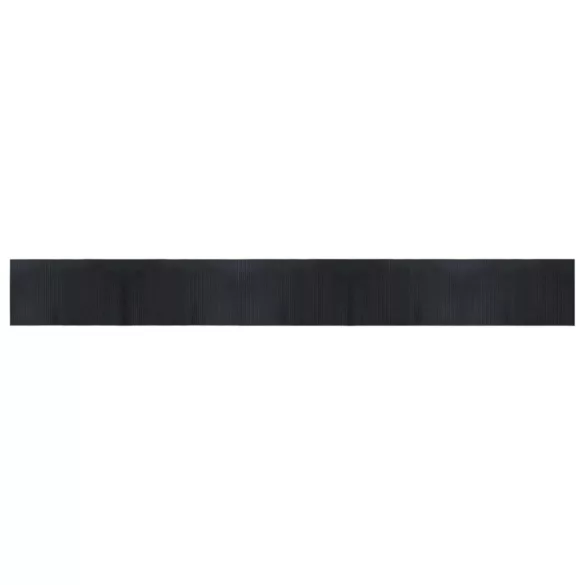 négyszögletű fekete bambusz szőnyeg 60 x 500 cm