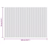 négyszögletű fekete bambusz szőnyeg 70 x 100 cm