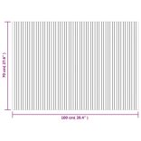 négyszögletű világos természetes bambusz szőnyeg 70 x 100 cm