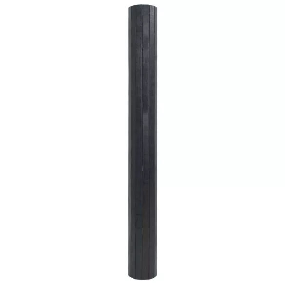 négyszögletű szürke bambusz szőnyeg 70 x 100 cm