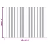 négyszögletű szürke bambusz szőnyeg 70 x 100 cm