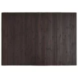 négyszögletű sötétbarna bambusz szőnyeg 70 x 100 cm