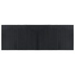 négyszögletű fekete bambusz szőnyeg 70 x 200 cm