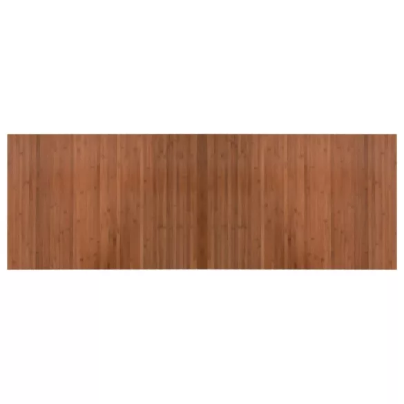négyszögletű barna bambusz szőnyeg 70 x 200 cm