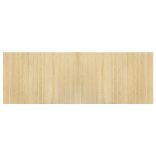 négyszögletű világos természetes bambusz szőnyeg 70 x 200 cm