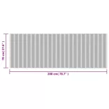 négyszögletű szürke bambusz szőnyeg 70 x 200 cm