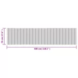 négyszögletű természetes bambusz szőnyeg 70 x 300 cm