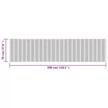 négyszögletű sötétbarna bambusz szőnyeg 70 x 300 cm