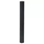 négyszögletű fekete bambusz szőnyeg 70 x 400 cm