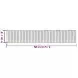 négyszögletű szürke bambusz szőnyeg 70 x 400 cm