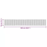 négyszögletű barna bambusz szőnyeg 70 x 500 cm