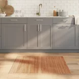 négyszögletű természetes bambusz szőnyeg 80 x 100 cm