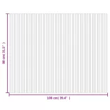 négyszögletű szürke bambusz szőnyeg 80 x 100 cm