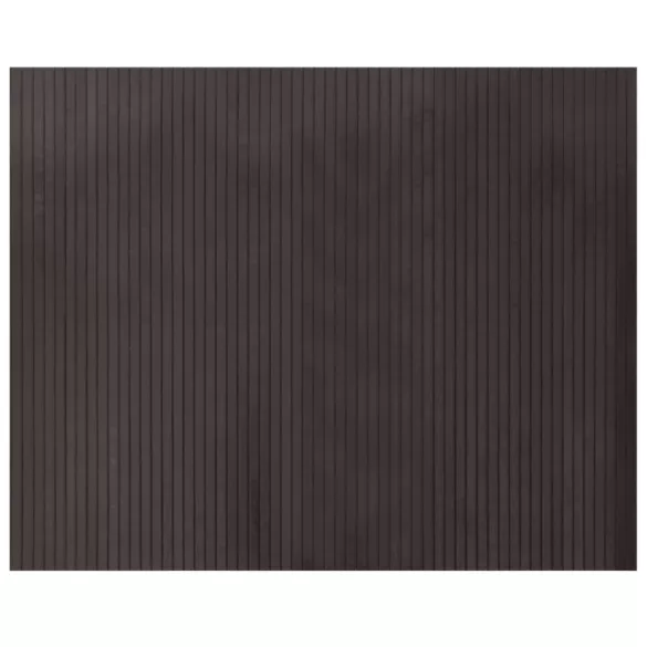 négyszögletű sötétbarna bambusz szőnyeg 80 x 100 cm