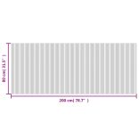 négyszögletű természetes bambusz szőnyeg 80 x 200 cm