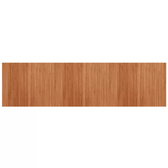 négyszögletű barna bambusz szőnyeg 80 x 300 cm