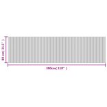 négyszögletű barna bambusz szőnyeg 80 x 300 cm