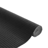 négyszögletű szürke bambusz szőnyeg 80 x 400 cm