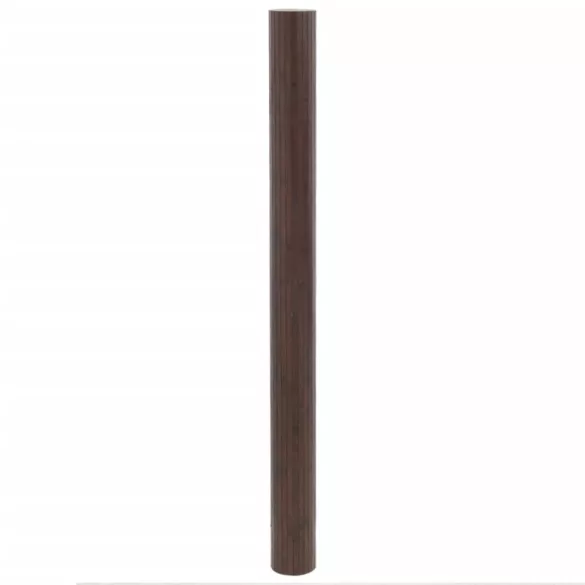 négyszögletű sötétbarna bambusz szőnyeg 80 x 500 cm