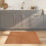 négyszögletű természetes bambusz szőnyeg 100 x 100 cm