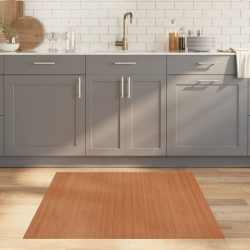 négyszögletű természetes bambusz szőnyeg 100 x 100 cm