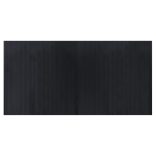 négyszögletű fekete bambusz szőnyeg 100 x 200 cm