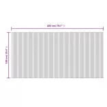 négyszögletű fekete bambusz szőnyeg 100 x 200 cm