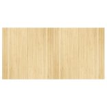 négyszögletű világos természetes bambusz szőnyeg 100 x 200 cm