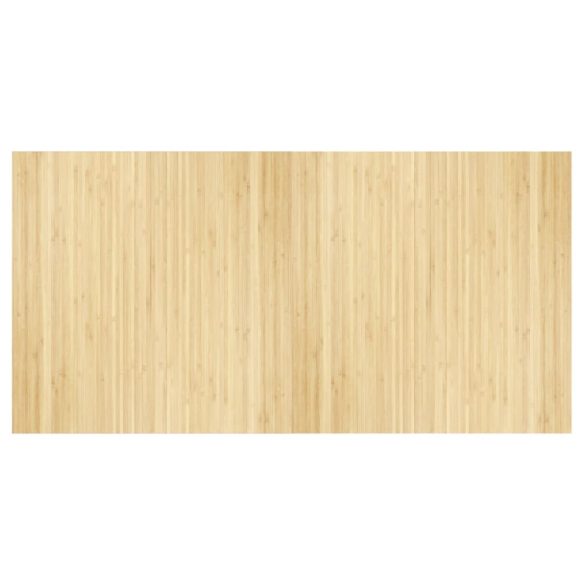 négyszögletű világos természetes bambusz szőnyeg 100 x 200 cm
