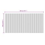 négyszögletű világos természetes bambusz szőnyeg 100 x 200 cm