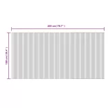 négyszögletű szürke bambusz szőnyeg 100 x 200 cm