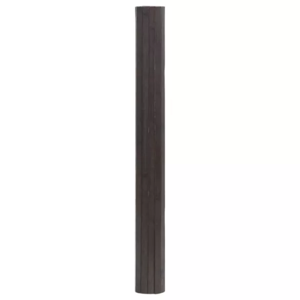 négyszögletű sötétbarna bambusz szőnyeg 100 x 200 cm