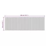 négyszögletű világos természetes bambusz szőnyeg 100 x 300 cm