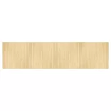 négyszögletű világos természetes bambusz szőnyeg 100 x 400 cm