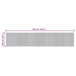 négyszögletű világos természetes bambusz szőnyeg 100 x 500 cm