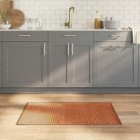 négyszögletű barna bambusz szőnyeg 60 x 100 cm