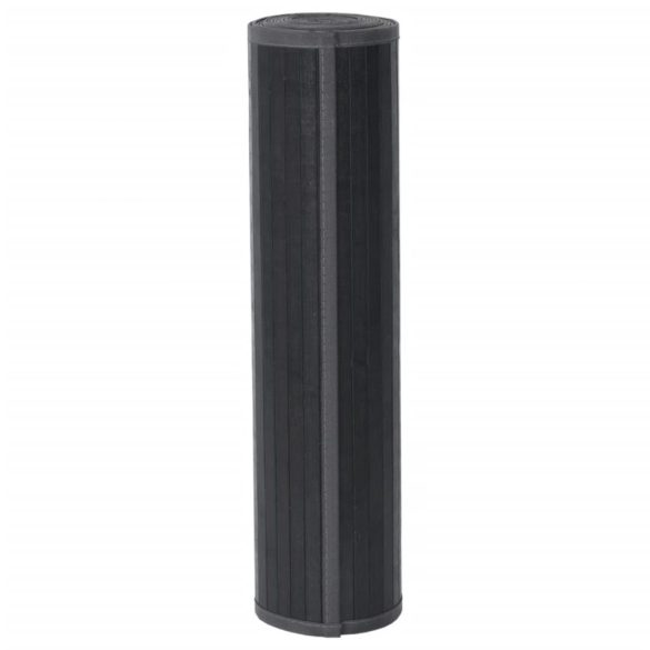 négyszögletű szürke bambusz szőnyeg 60 x 100 cm