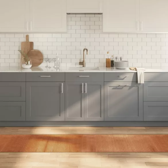 négyszögletű természetes bambusz szőnyeg 60 x 300 cm